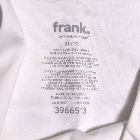 SOLD   NWOT Frank by Frank and Oak Women's Contour Tanks XL Ivory + Grey - Picture 8 of 8